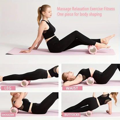 Foam Massage Roller - Hollow Yoga Column for Muscle Relief, Physiotherapy & Sports Rehab